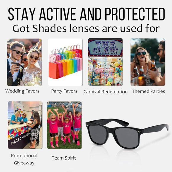 Wholesale Unisex 80's Retro Classic Sunglasses - 100% UV Protection Bulk Sunglas - Picture 5 of 7